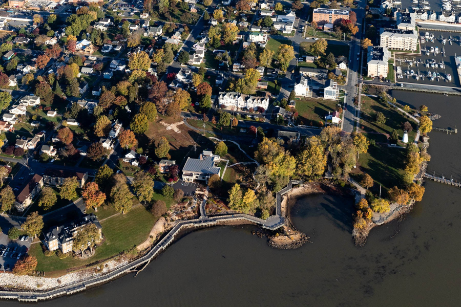 Aerial view of Concord Point.