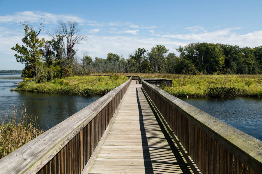 Accokeek Boardwalk, seen on Sept. 20, 2017, is part of Piscataway Park in Prince George's County, Md.