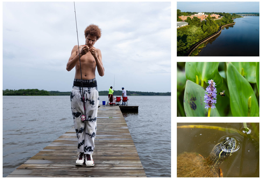 Hopewell's environmental appeal for fishing and other activities is enhanced by access provided at the Riverwalk, walking distance from downtown.